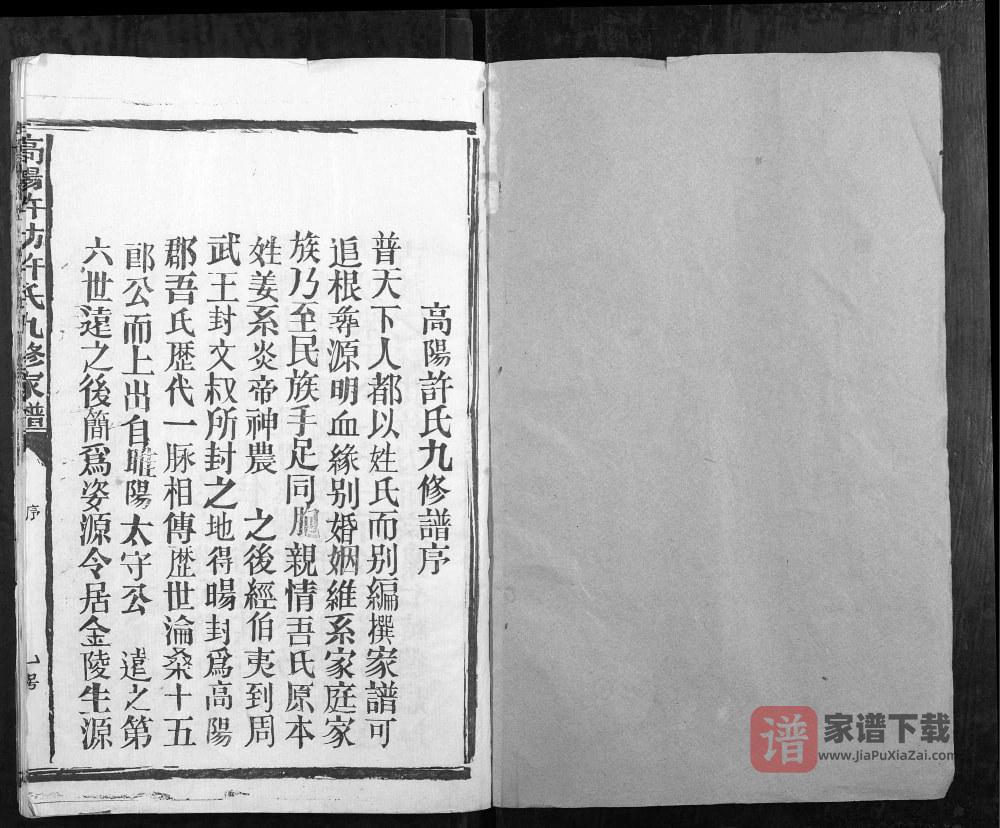 图片[2]-江西赣州石城县高阳许坊许氏九修家谱PDF高清电子版下载-家谱下载
