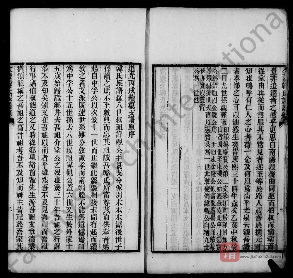 图片[2]-江苏南京金陵韩氏族谱录PDF高清电子版下载-家谱下载