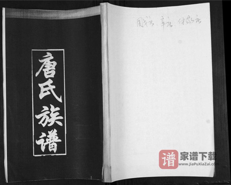 山东青岛即墨唐氏族谱PDF高清电子版下载-家谱下载