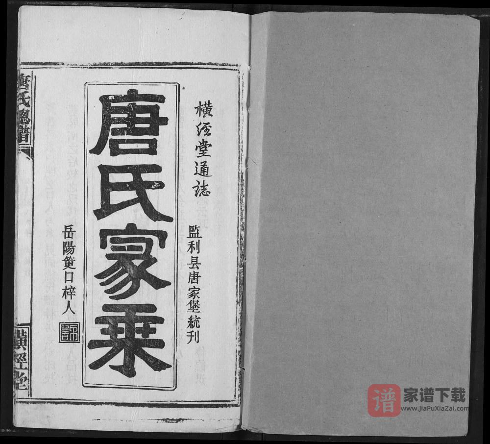 图片[2]-湖北荆州监利唐氏总谱（横经堂）PDF高清电子版下载-家谱下载