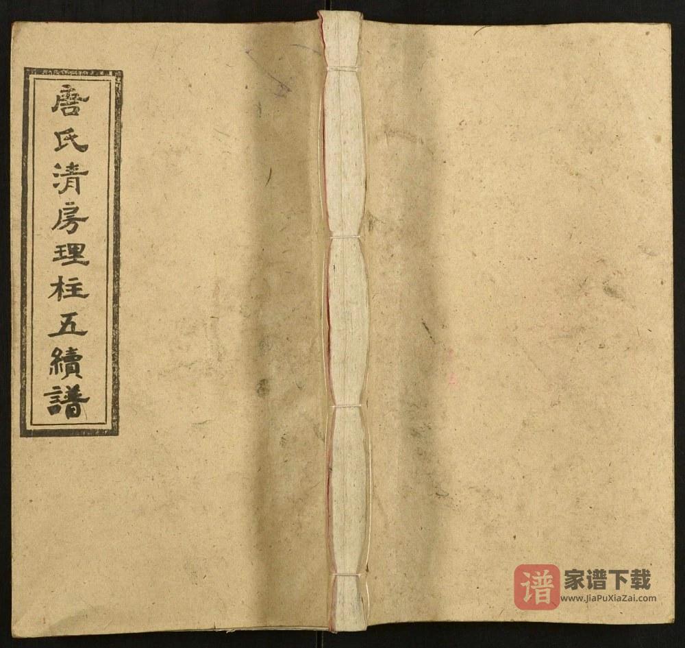 湖南邵东唐氏清房理柱五续谱（敦睦堂）PDF高清电子版下载