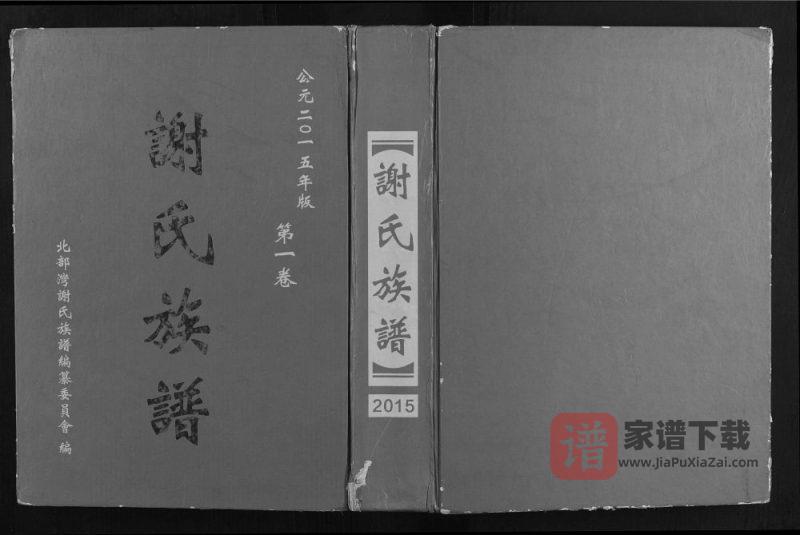 广西钦州灵山县北部湾谢氏族谱PDF高清电子版下载-家谱下载