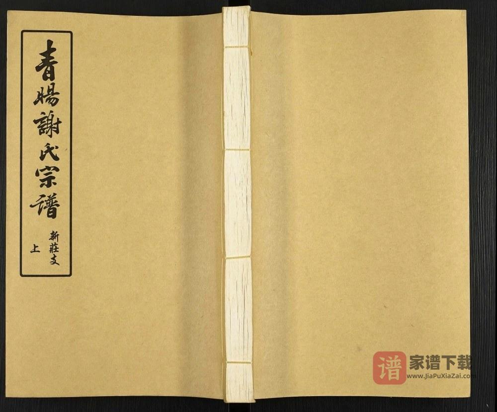 图片[1]-江苏江阴青旸谢氏宗谱新庄支（宝树堂）PDF高清电子版下载-家谱下载
