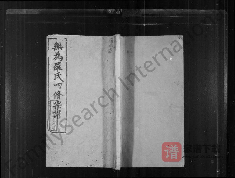 安徽无为罗氏四修宗谱（柏林堂）PDF高清电子版下载-家谱下载