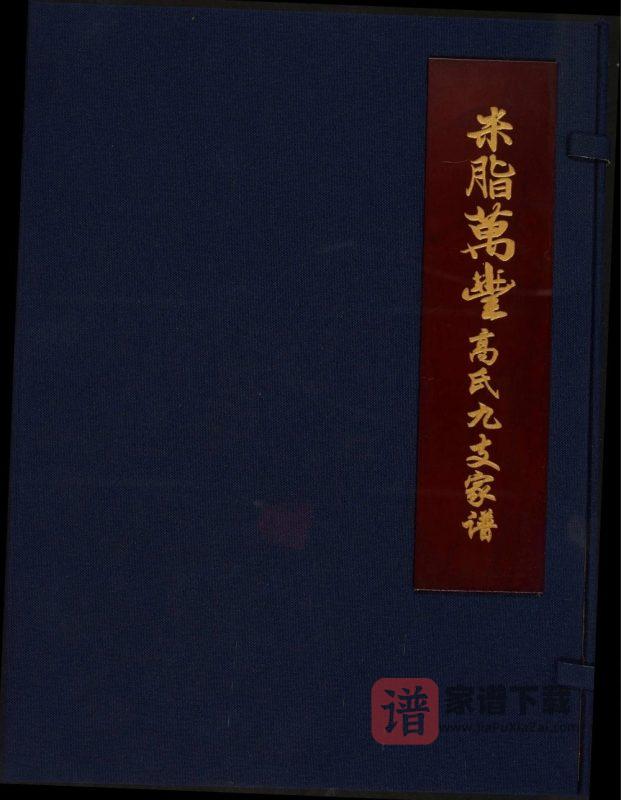 陕西榆林米脂万丰高氏九支家谱PDF高清电子版下载-家谱下载