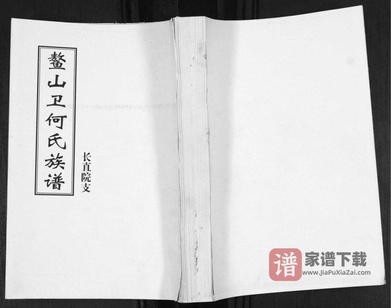山东青岛即墨鳌山卫何氏族谱长直院支PDF高清电子版下载-家谱下载