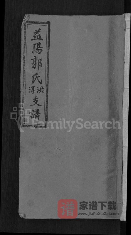 湖南益阳郭氏洪淳支谱(汾阳堂)PDF高清电子版下载-家谱下载