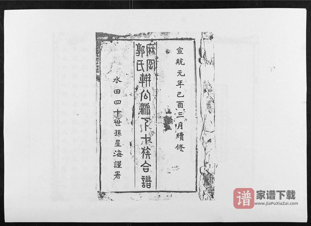 图片[2]-江西吉安麻冈郭氏軿公派下十族合谱PDF高清电子版下载-家谱下载
