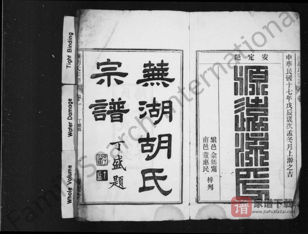 图片[2]-安徽芜湖鸠兹胡氏宗谱（寿安堂）PDF高清电子版下载-家谱下载