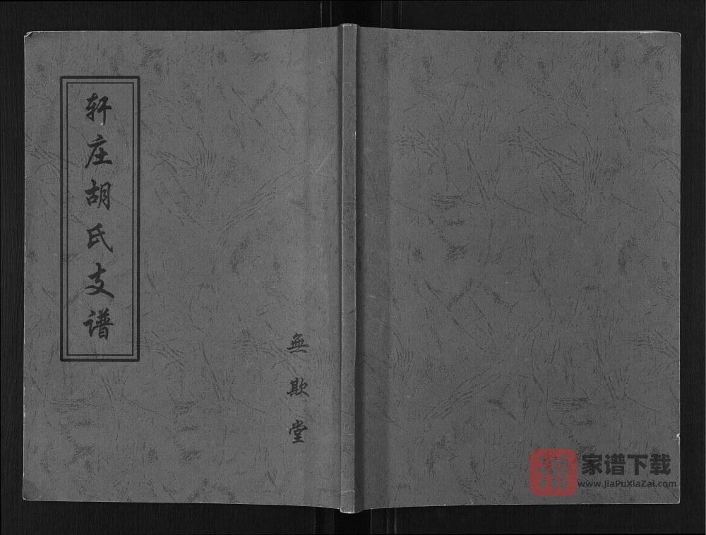 山东临沂临沭县轩庄胡氏支谱（无欺堂）PDF高清电子版下载