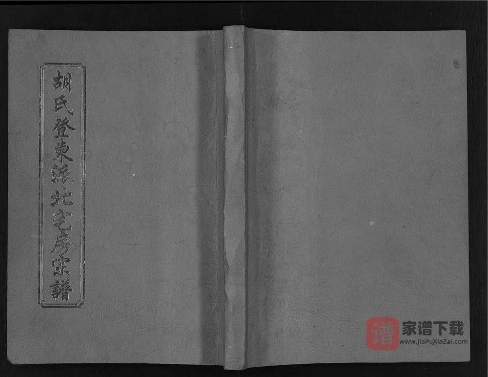 浙江永康胡氏登东派北宅房宗谱PDF高清电子版下载