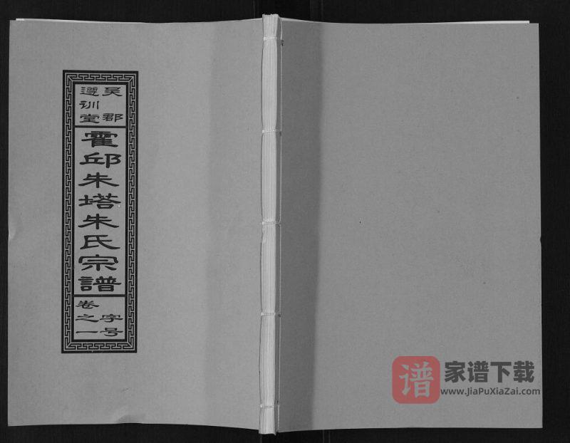 安徽六安霍邱朱塔朱氏宗谱(遵训堂)PDF高清电子版下载-家谱下载