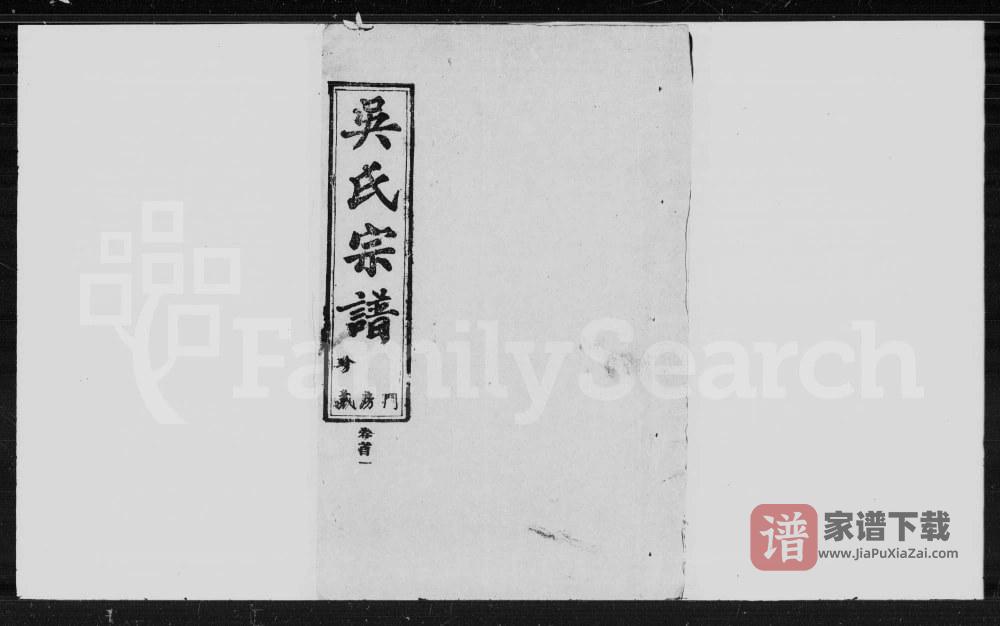 湖北咸宁崇阳吴氏宗谱（廷陵堂）PDF高清电子版下载