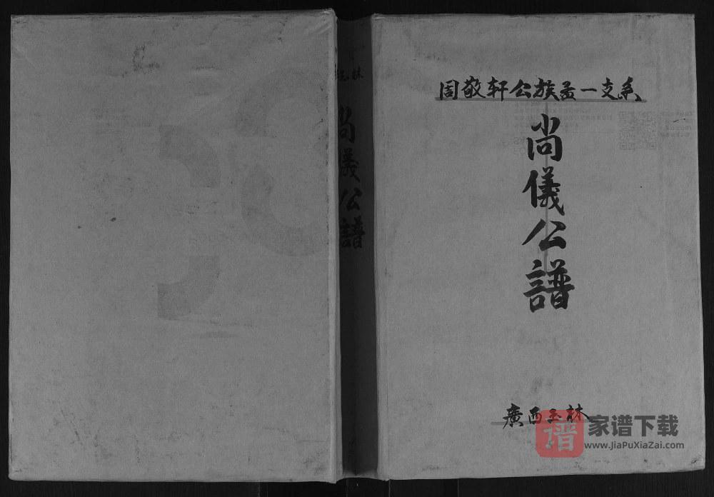 广西玉林周敬轩公族孟一支系周氏尚仪公谱PDF高清电子版下载