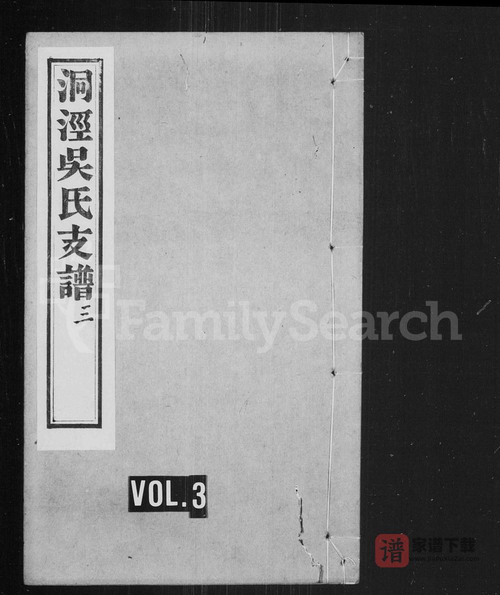 江苏苏州洞泾吴氏支谱PDF高清电子版下载