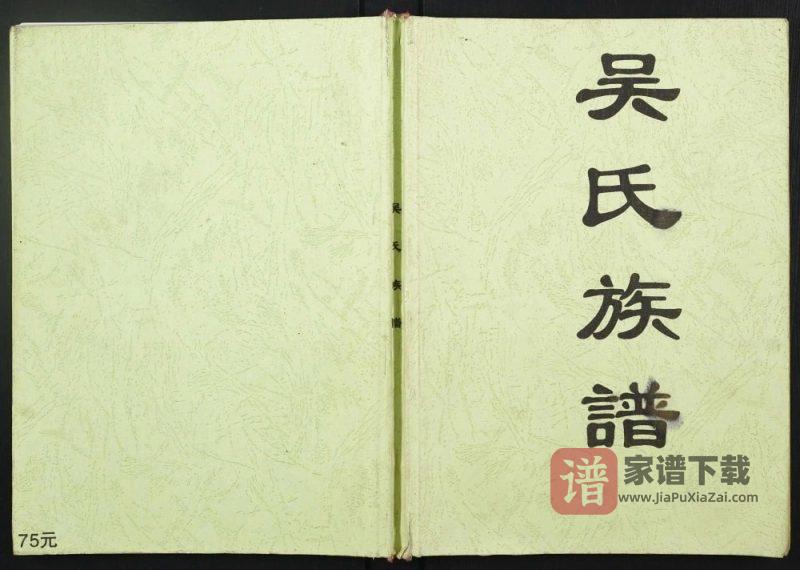 广西贵港山姜坑吴氏族谱PDF高清电子版下载-家谱下载