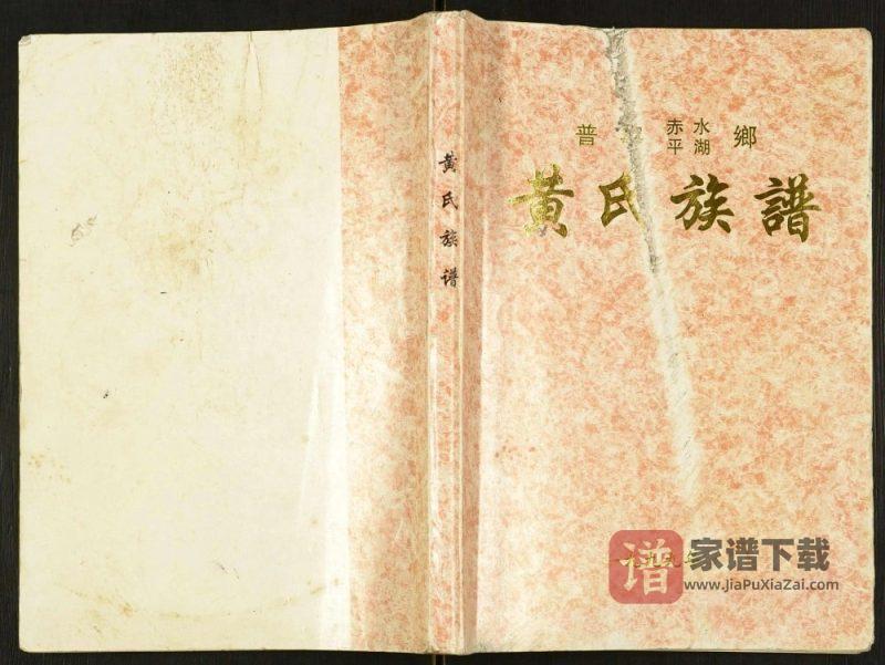 广东普宁赤水平湖乡黄氏族谱PDF高清电子版下载-家谱下载