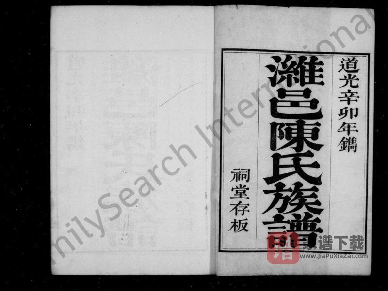 山东潍坊潍邑陈氏族谱PDF高清电子版下载-家谱下载