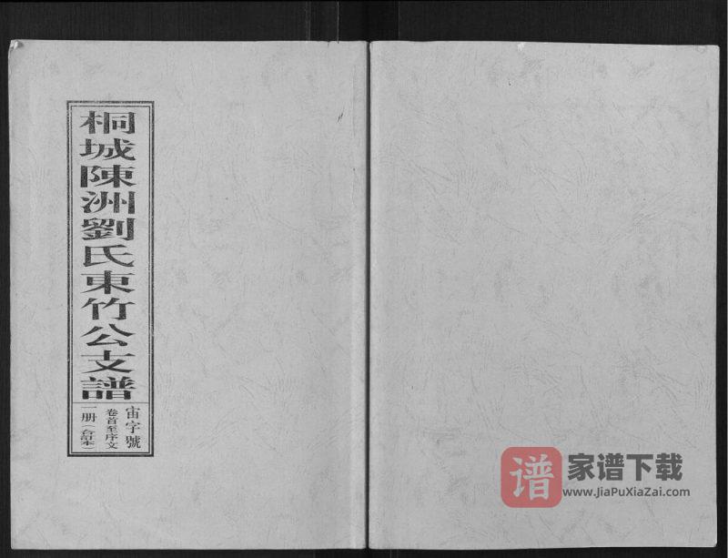 安徽桐城陈洲刘氏东竹公支谱PDF高清电子版下载-家谱下载