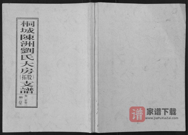 安徽桐城陈洲刘氏大房(拓股)支谱PDF高清电子版下载-家谱下载