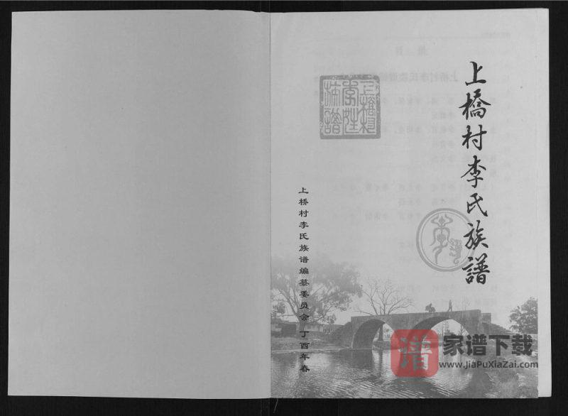广西桂林上桥村李氏族谱PDF高清电子版下载-家谱下载