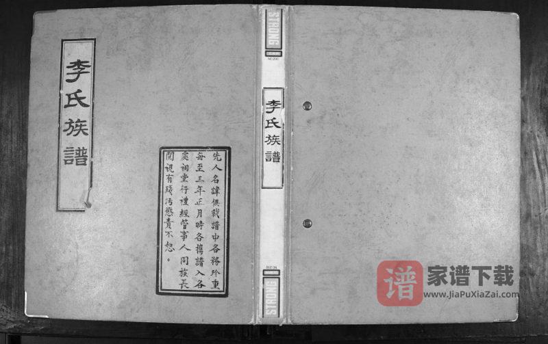 山东青岛崂山区李氏族谱PDF高清电子版下载-家谱下载