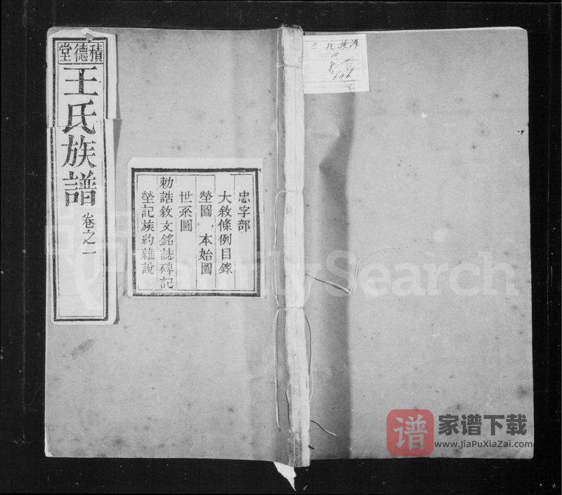 河北邢台宁晋县王氏族谱（积德堂）PDF高清电子版下载-家谱下载
