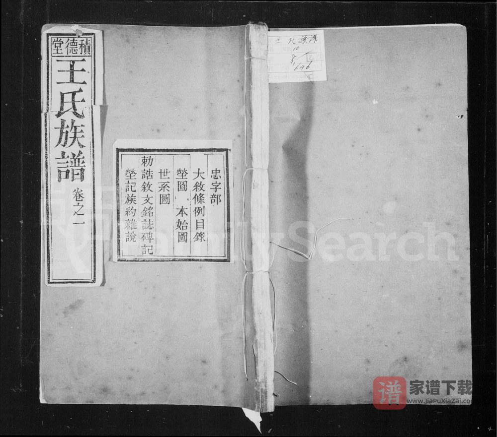 图片[1]-河北邢台宁晋县王氏族谱（积德堂）PDF高清电子版下载-家谱下载