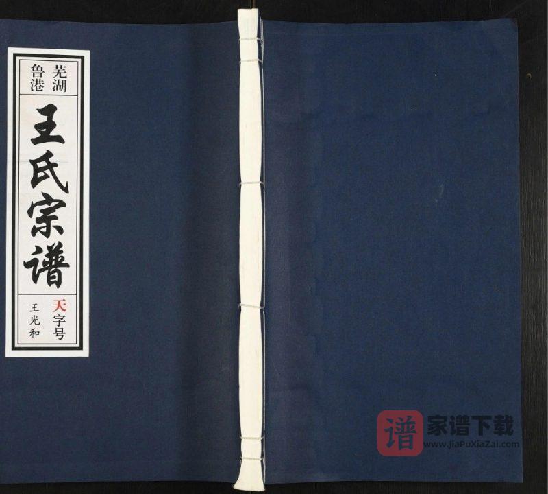 安徽芜湖鲁港王氏宗谱(三槐堂)PDF高清电子版下载-家谱下载