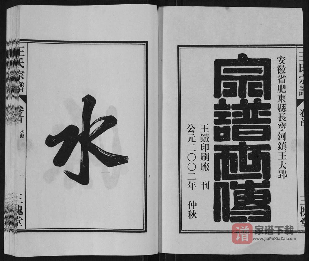 图片[2]-安徽合肥肥东县王氏宗谱（三槐堂）PDF高清电子版下载-家谱下载