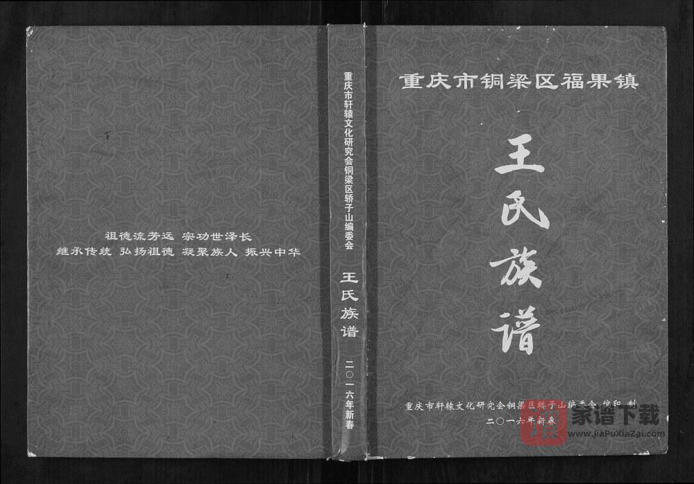 图片[1]-重庆铜梁区福果镇轿子山王氏族谱PDF高清电子版下载-家谱下载