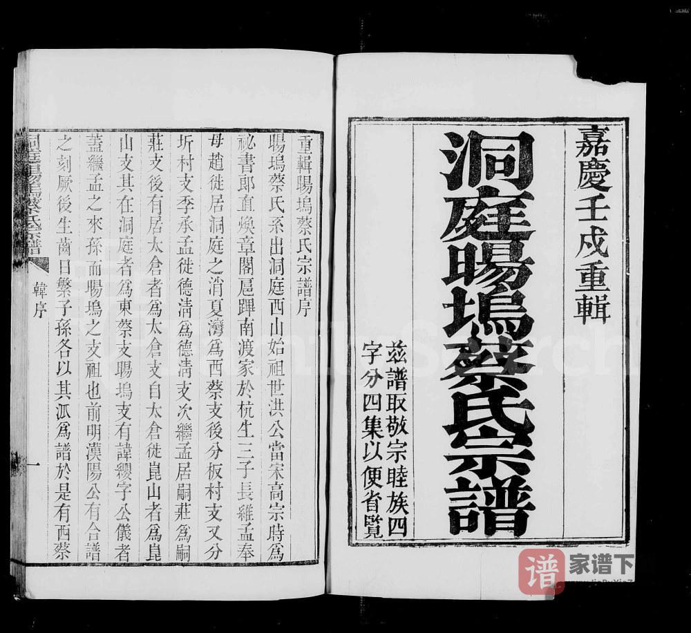 图片[1]-江苏苏州洞庭旸坞蔡氏宗谱PDF高清电子版下载-家谱下载