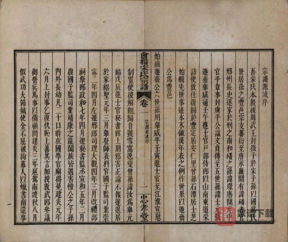图片[2]-浙江绍兴会稽宋氏宗谱（忠孝堂）PDF高清电子版下载-家谱下载