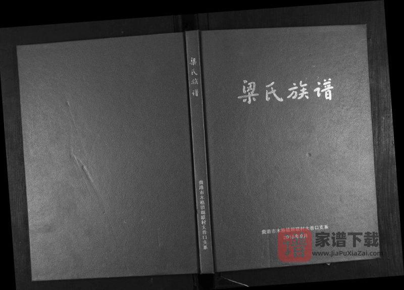 广西贵港梁氏族谱PDF高清电子版下载-家谱下载