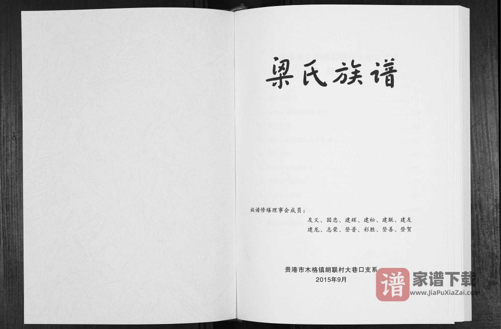 图片[2]-广西贵港梁氏族谱PDF高清电子版下载-家谱下载