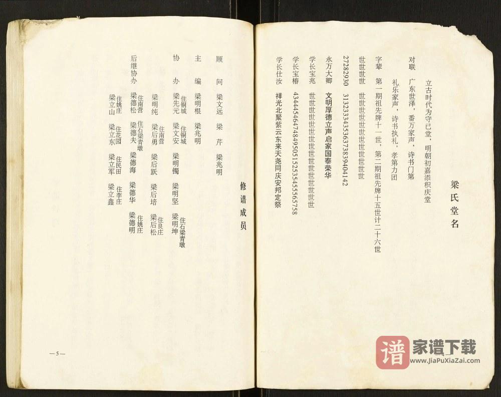 图片[2]-安徽天长梁氏家谱（守己堂、积庆堂）PDF高清电子版下载-家谱下载