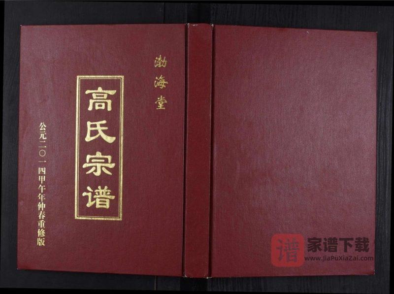 江苏盐城梁垛高氏钟庄支宗谱(渤海堂)PDF高清电子版下载-家谱下载