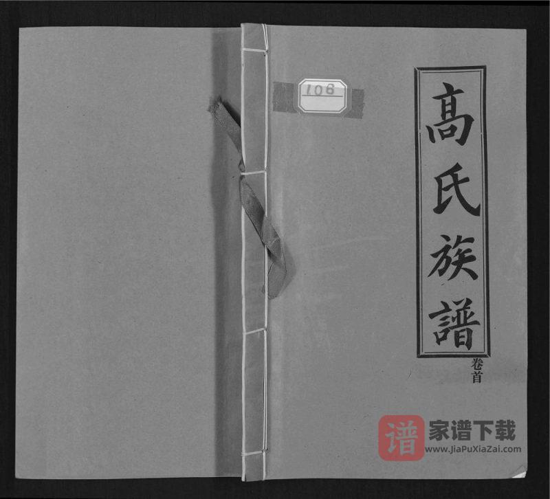 山东枣庄市中区高氏族谱(渤海堂)PDF高清电子版下载-家谱下载