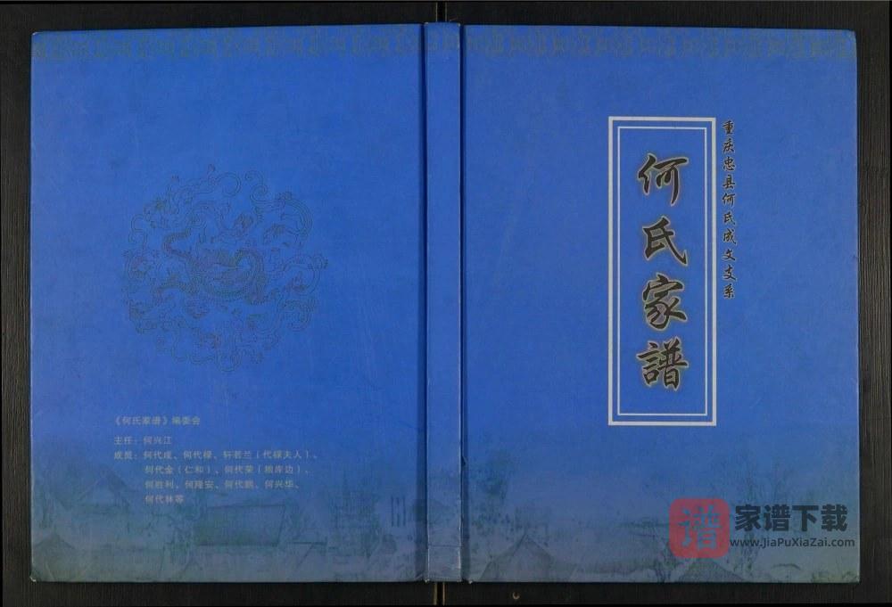 图片[1]-重庆忠县何氏家谱何氏成文支系PDF高清电子版下载-家谱下载