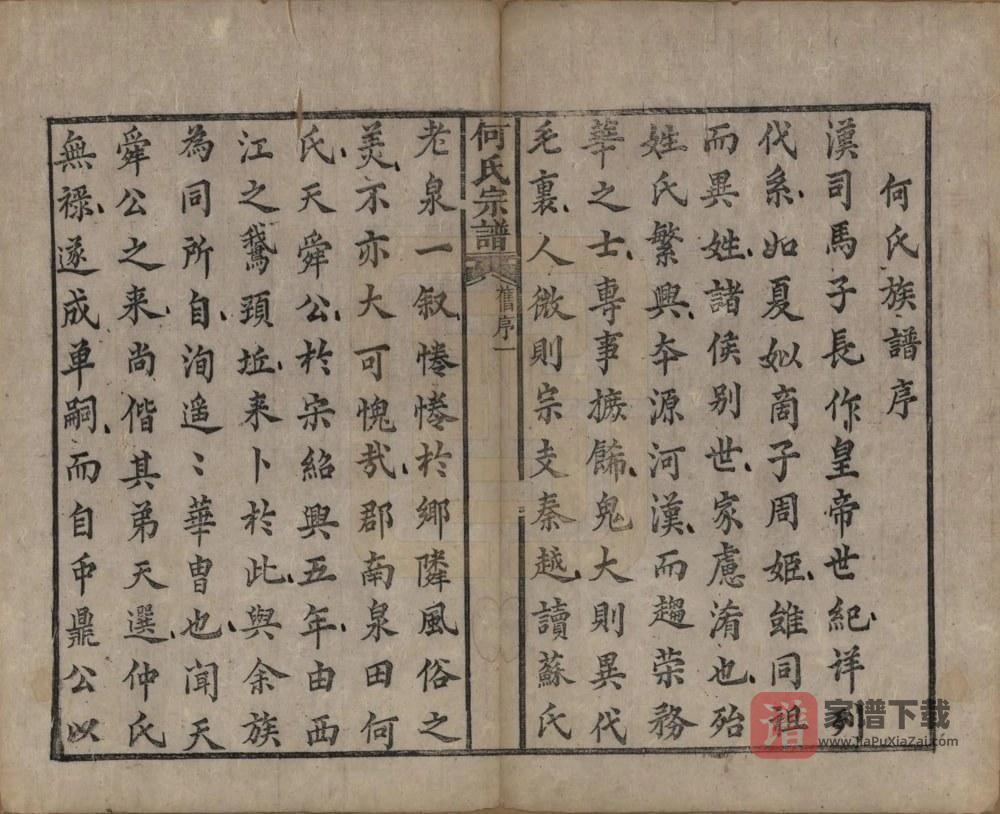 图片[1]-湖南郴州桂阳县泉田何氏宗谱PDF高清电子版下载-家谱下载