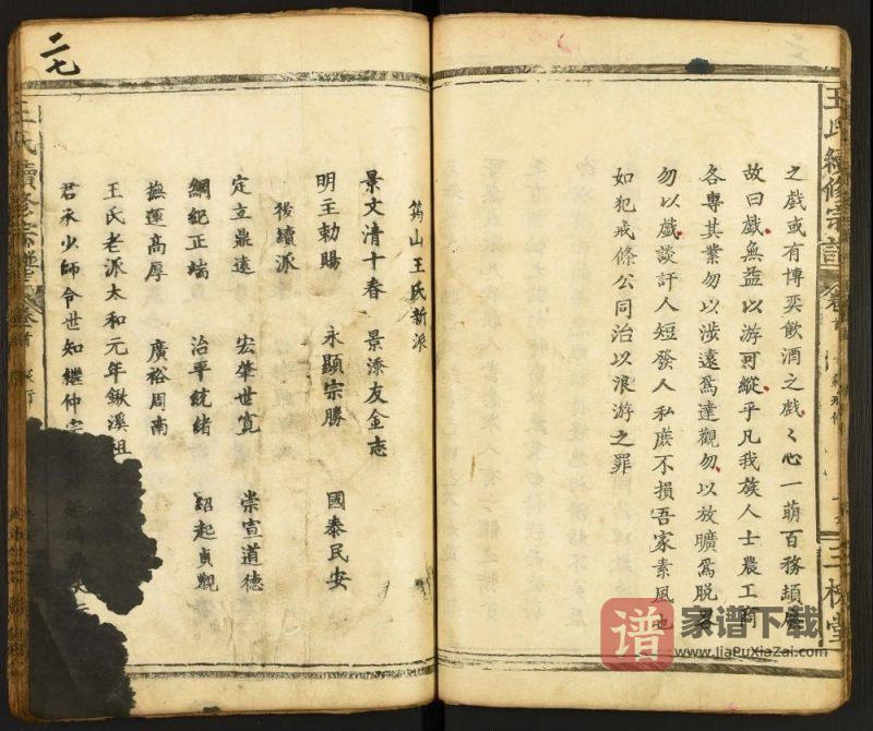湖北黄石阳新县王氏续修宗谱(三槐堂)PDF高清电子版下载-家谱下载