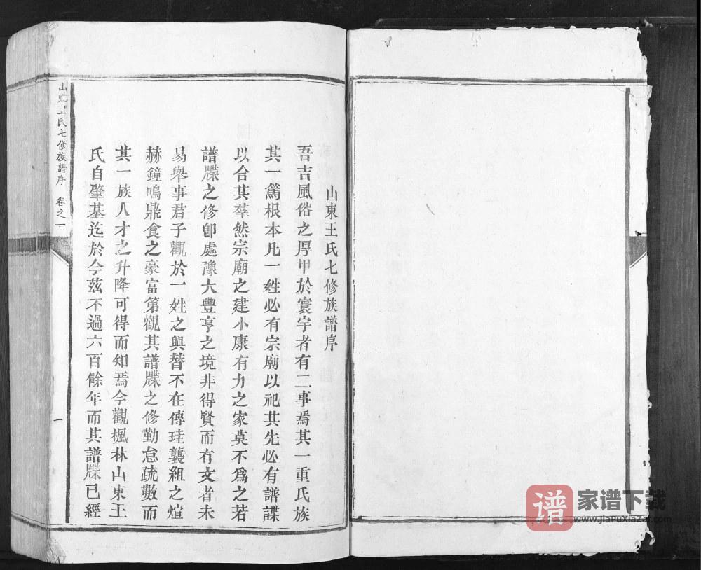 江西吉安泰和县东山王氏族谱PDF高清电子版下载