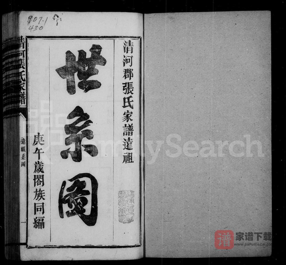 图片[2]-福建三明宁化县清河张氏家谱PDF高清电子版下载-家谱下载