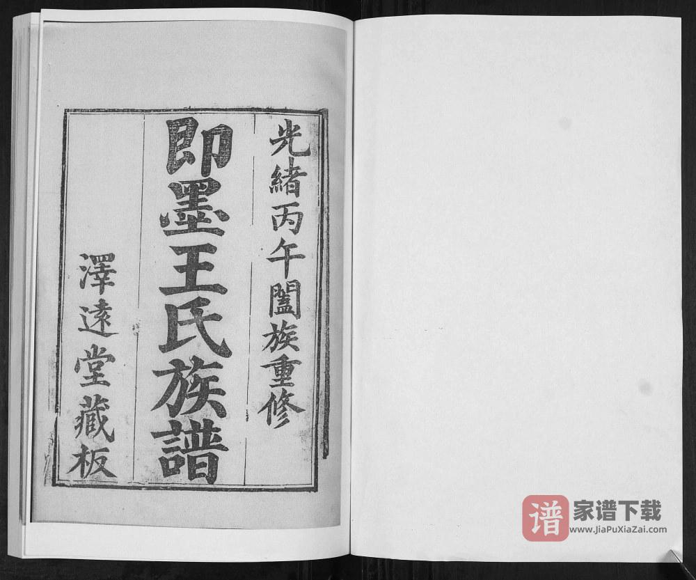 山东青岛即墨王氏族谱（泽远堂）PDF高清电子版下载