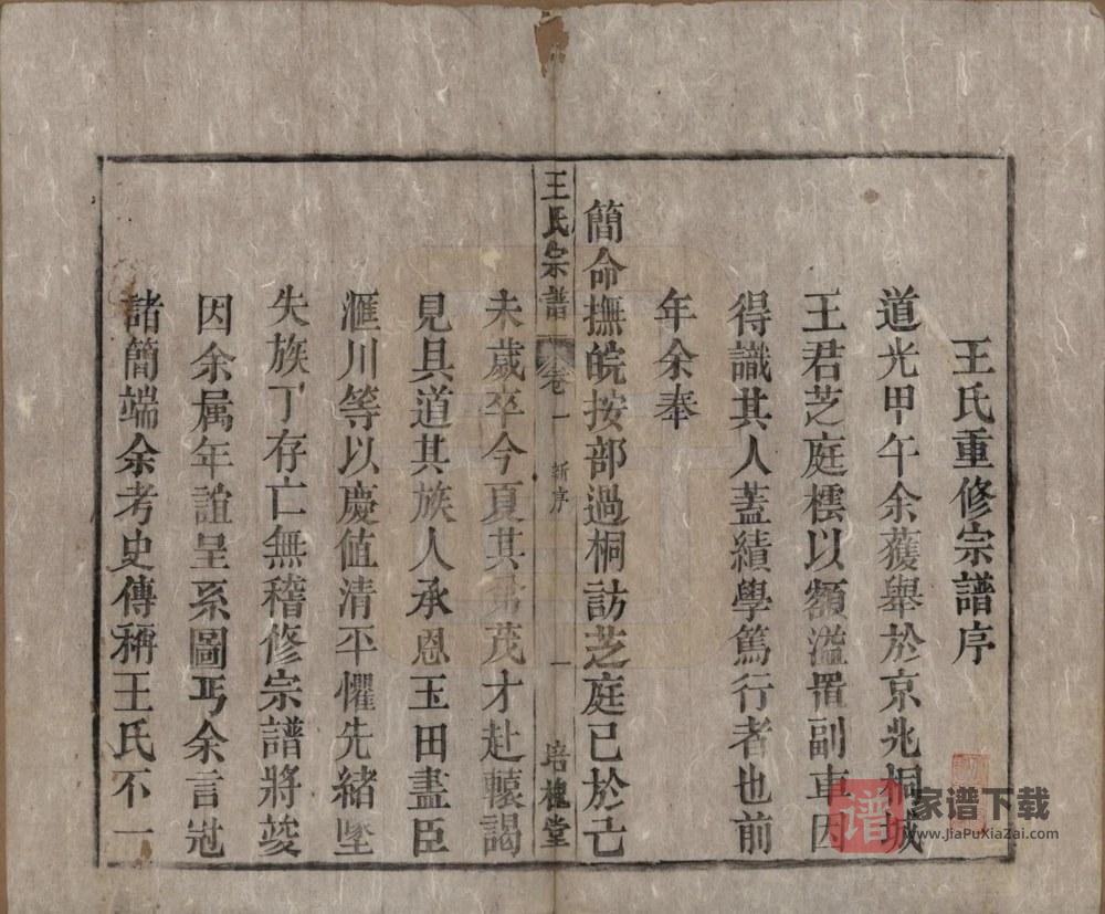 图片[2]-安徽桐城王氏宗谱（培槐堂）PDF高清电子版下载-家谱下载