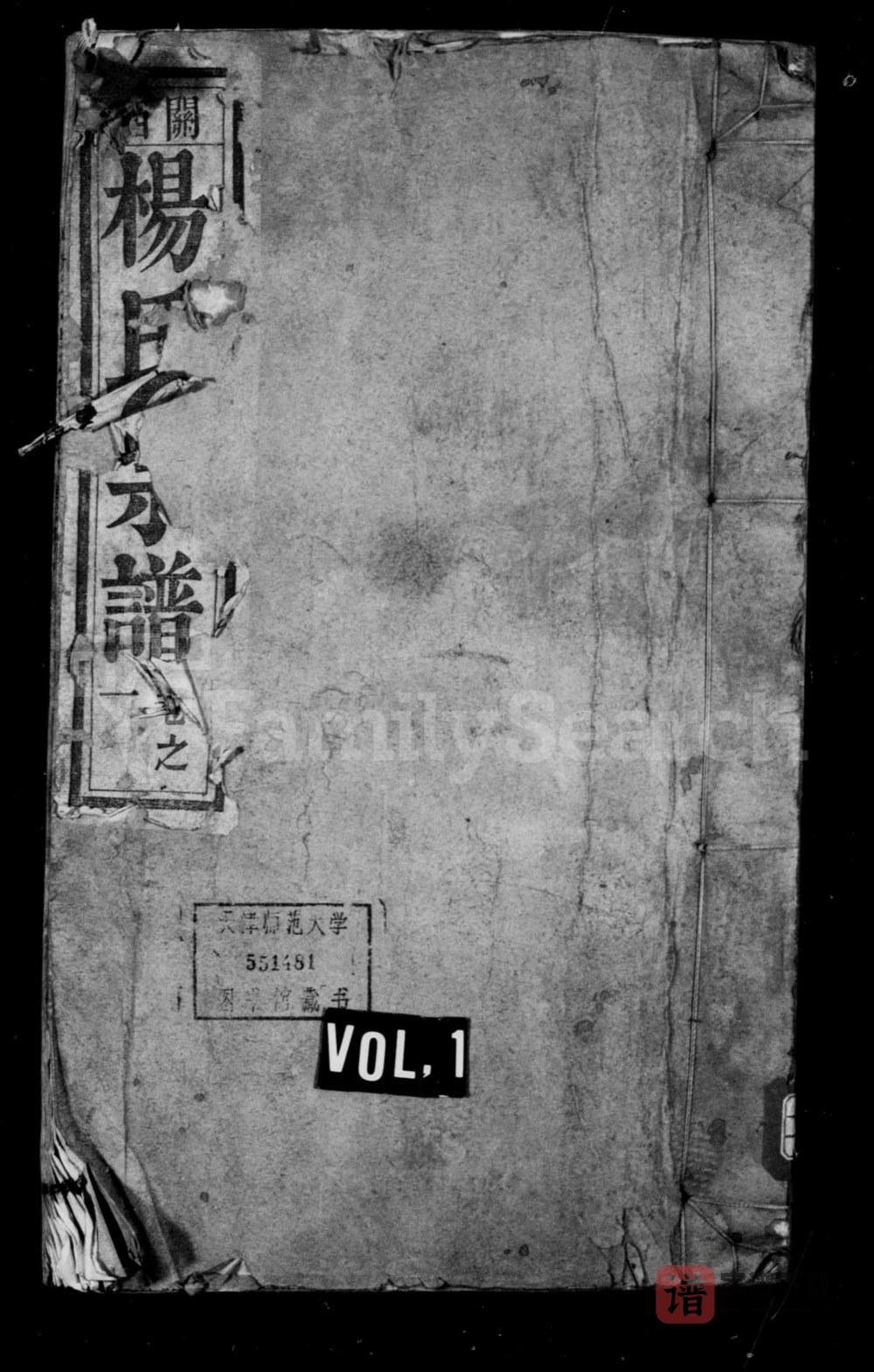 图片[1]-安徽芜湖南陵县关西杨氏宗谱（叙伦堂）PDF高清电子版下载-家谱下载