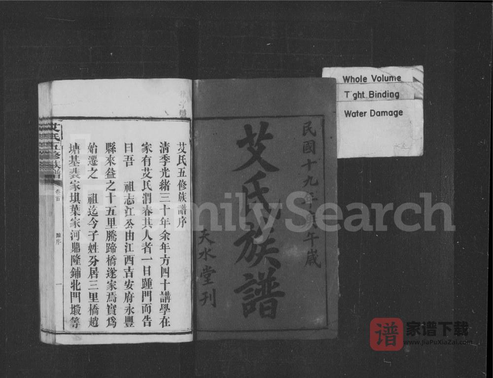 图片[2]-湖南益阳艾氏五修族谱（天水堂）PDF高清电子版下载-家谱下载