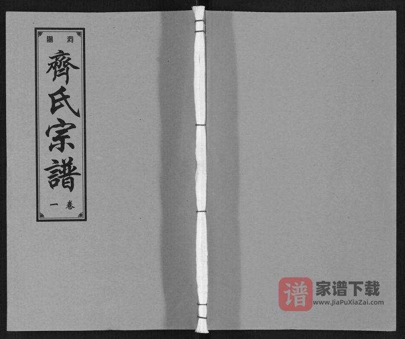 安徽马鞍山当涂县洞阳齐氏宗谱(锡履堂)PDF高清电子版下载-家谱下载