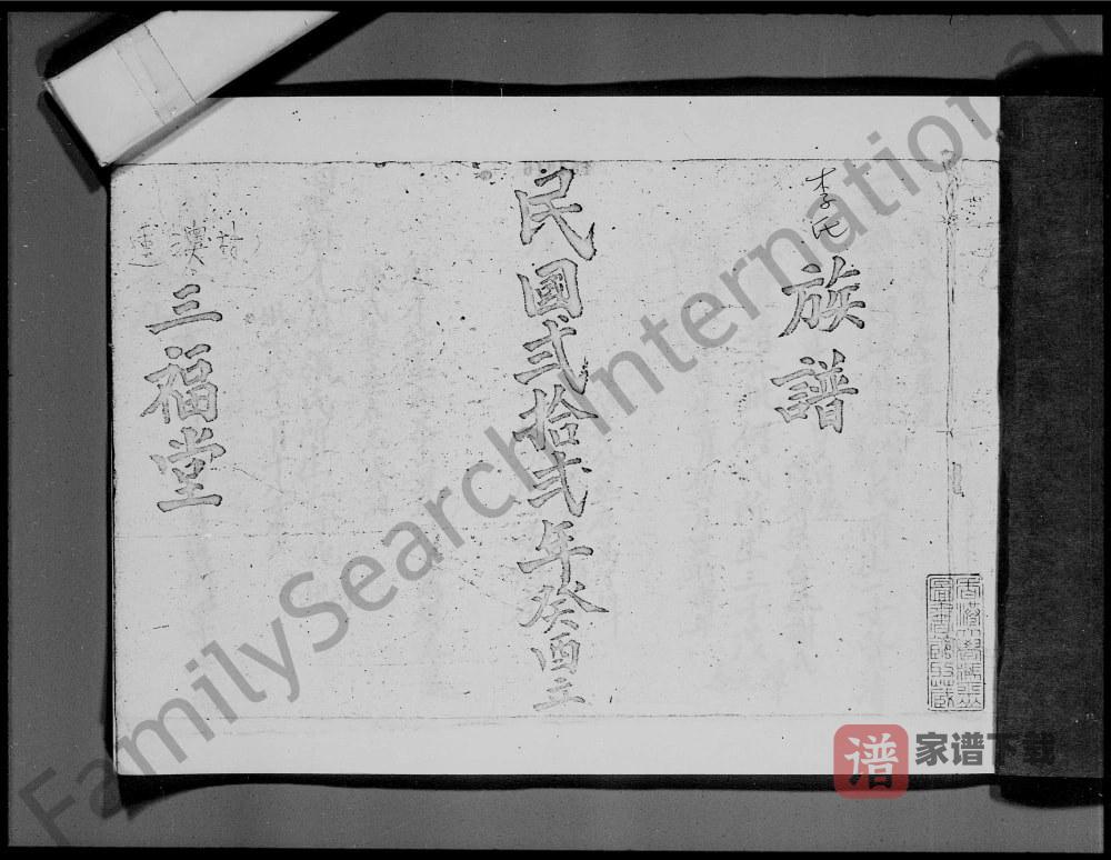 图片[1]-香港新界莲澳村李氏族谱（三福堂）PDF高清电子版下载-家谱下载
