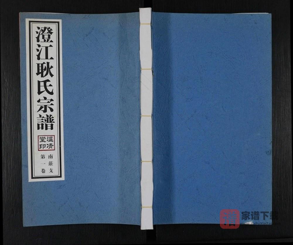江苏江阴澄江耿氏宗谱南庄支（温清堂）PDF高清电子版下载